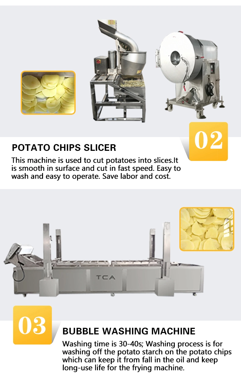 50kg-2000kg Fully Automatic Banana Chips Proceccing Making machine Sweet Potato Chips Production Line