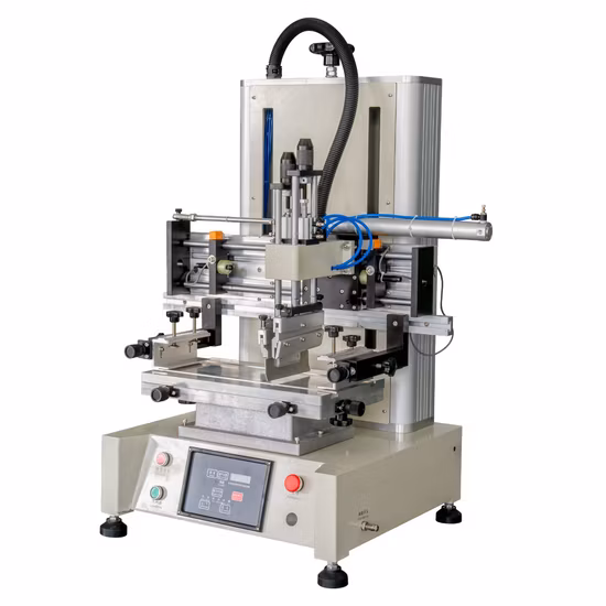Pneumatic Table Type Small Semi Automatic Vertical Lifting Plane Screen Printing Machine for Solder Paste
